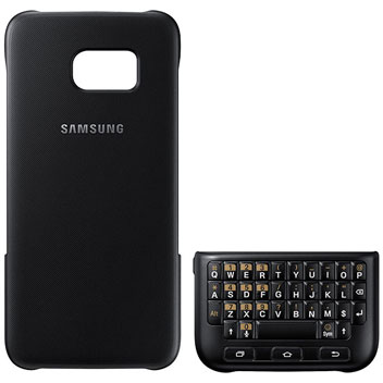 Official Samsung Galaxy S7 Edge QWERTY Keyboard Cover - Black