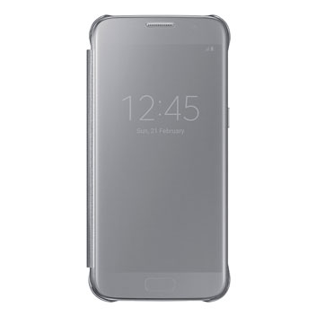 Official Samsung Galaxy S7 Clear View Cover Case - Silver
