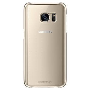 Official Samsung Galaxy S7 Clear Cover Case - Gold