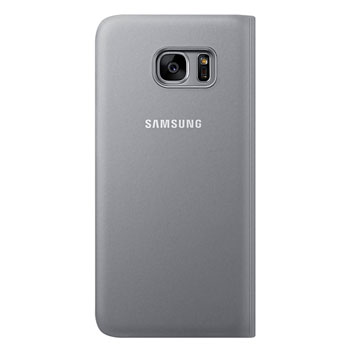 Official Samsung Galaxy S7 Edge S View Cover Case - Silver