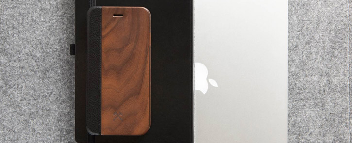 Woodcessories EcoFlip Comfort Wooden iPhone 6S/6 Plus Case - Walnut