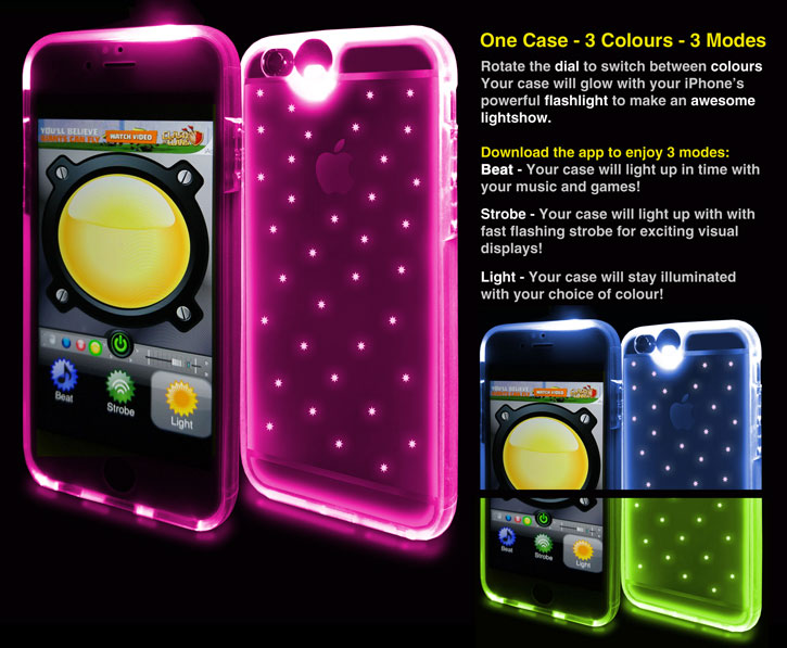 Coque iPhone 6S / 6 Luminoso Multicolore Light Up - Etoiles