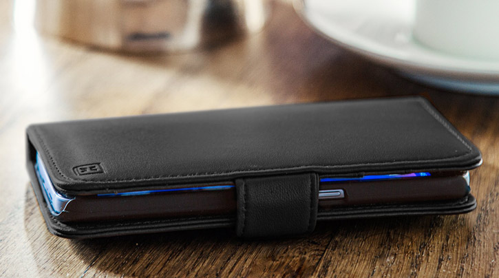 Olixar Genuine Leather Samsung Galaxy S7 Wallet Case - Black