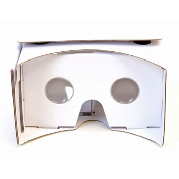 VR Google Compatible Cardboard 3D Glasses with NFC Tag - White
