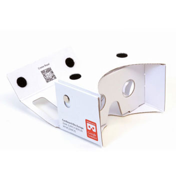 VR Google Compatible Cardboard 3D Glasses with NFC Tag - White