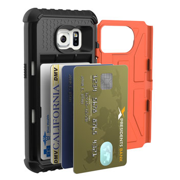 UAG Samsung Galaxy S7 Protective Card Case - Rust - Black