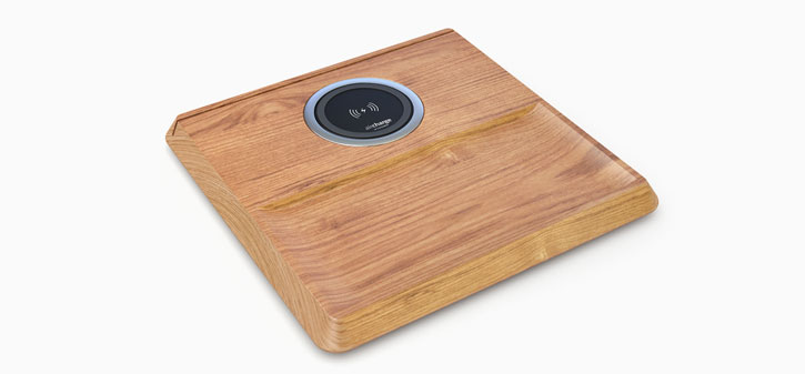 Pad Chargement Qi avec plateau en Bois Aircharge