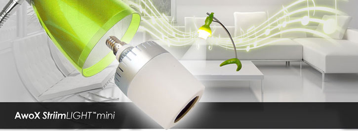 Ampoule Enceinte Contrôlée par Smartphone Awox Striim LED Light Bulb