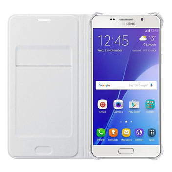 Oneffenheden majoor verjaardag Official Samsung Galaxy A5 2016 Flip Wallet Cover - White