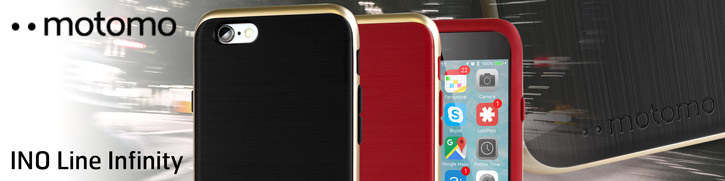 Motomo Ino Line Infinity iPhone 6S / 6 Case - Stone Black / Gold
