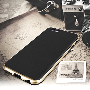 Motomo Ino Line Infinity iPhone 6S / 6 Case - Stone Black / Gold