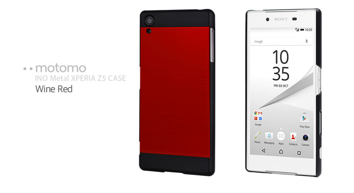 Motomo INO Metal Sony Xperia Z5 Case - Red / Black