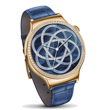 Huawei Jewel Watch for Android and iOS - Blue Leather Strap