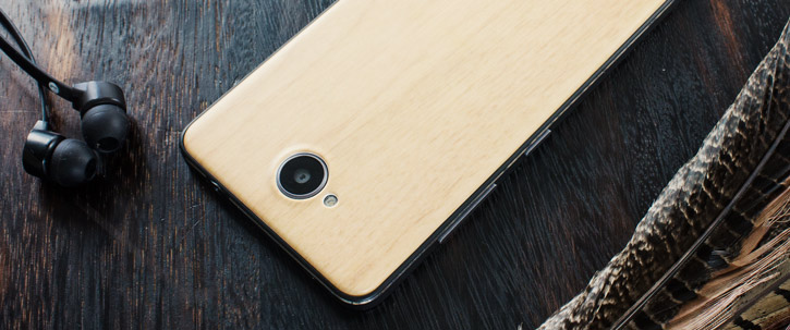 Mozo Microsoft Lumia 650 PU Back Cover Case - Light Wood