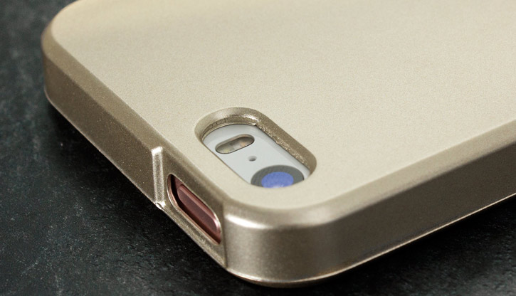 Mercury Goospery iJelly iPhone SE Gel Case - Metallic Gold