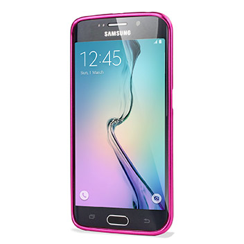 Funda Samsung Galaxy S6 Edge Mercury iJelly Gel - Rosa Metalizado