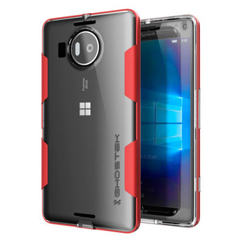 Ghostek Cloak Microsoft Lumia 950 XL Tough Case - Clear / Red