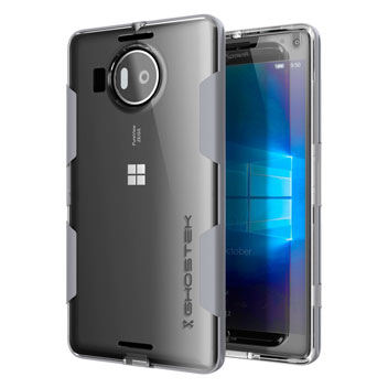 Coque Microsoft Lumia 950 XL Ghostek Cloak Tough– Transparent / Argent