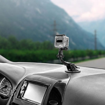 Arkon GoPro & Action Camera Windscreen / Dashboard Mount