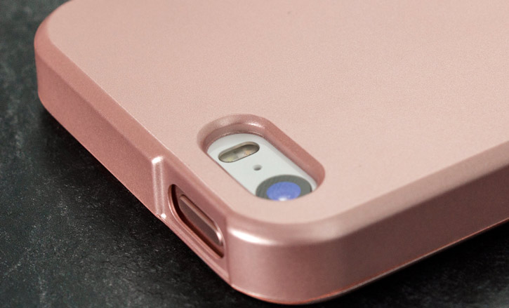 bijstand Decimale Voorafgaan Mercury Goospery iJelly iPhone SE Gel Case - Metallic Rose Gold