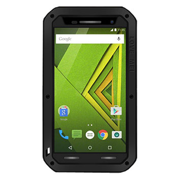 Love Mei Powerful Motorola Moto X Play Protective Case - Black