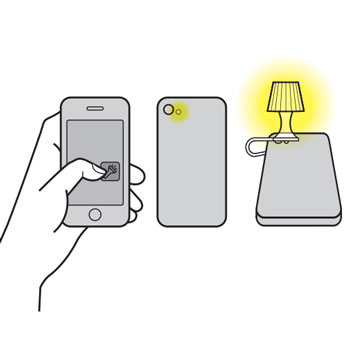 Luma Mobile Phone Night Light - Grey