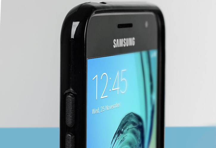 FlexiShield Samsung Galaxy J3 2016 Gel Case - Smoke Black