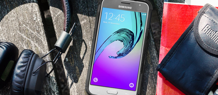 ArmourDillo Samsung Galaxy J3 2016 Protective Case - Black