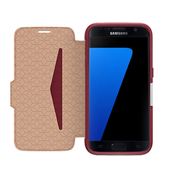 Funda Samsung Galaxy S7 OtterBox Strada de Cuero - Roja