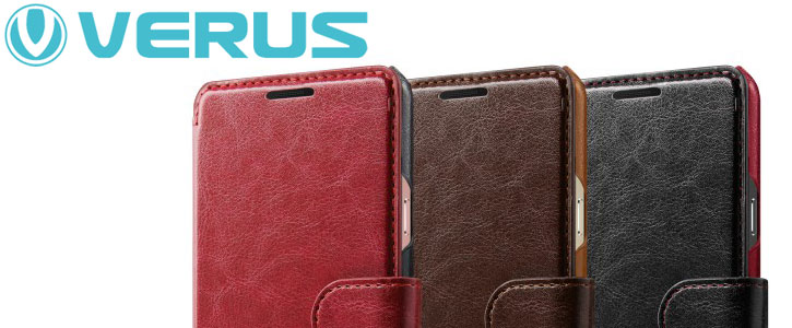Verus Dandy Leather-Style Samsung Galaxy A5 2016 Wallet Case - Brown