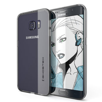 Coque Samsung Galaxy S6 Edge Plus Ghostek Cloak Tough Transparent Noir