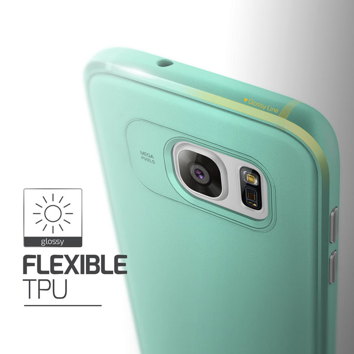 VRS Design Single Fit Series Samsung Galaxy S7 Edge Case - Ice Mint