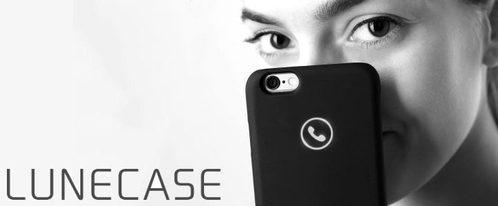 Coque iPhone 6S / 6 Lunecase Icon Light Up et notifications - Noire