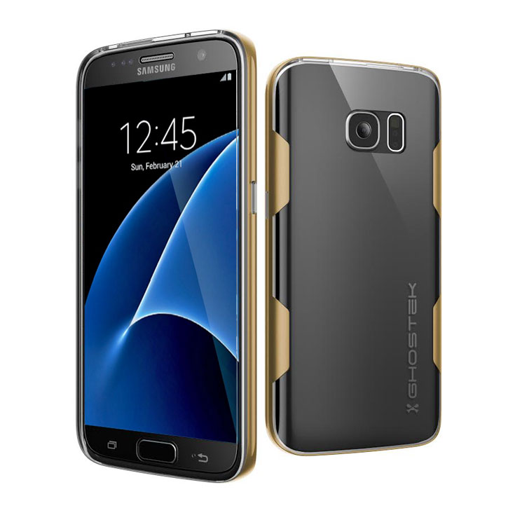 Ghostek Cloak Samsung Galaxy S7 Tough Case - Clear / Gold