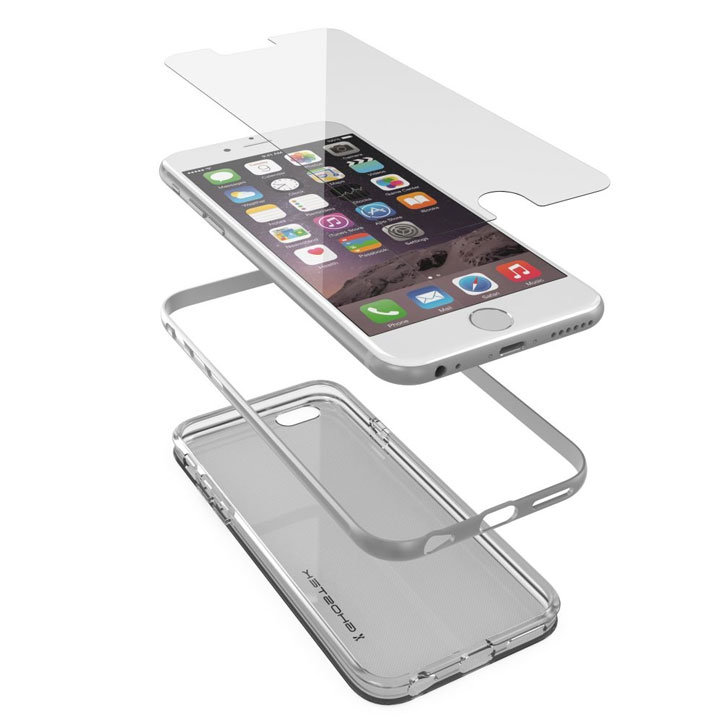 Ghostek Cloak iPhone 6S / 6 Tough Case - Clear / Silver