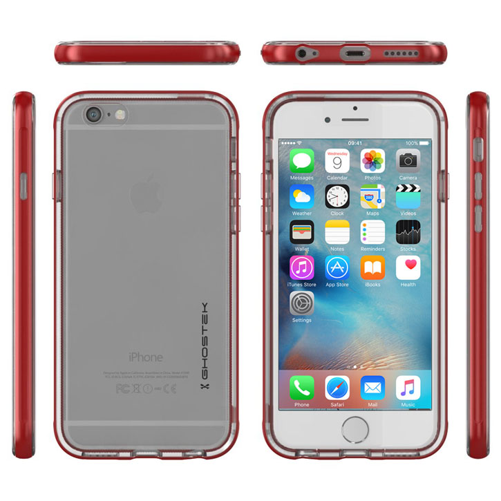 Ghostek Cloak iPhone 6S / 6 Tough Case - Clear / Red