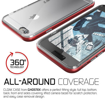 Ghostek Cloak iPhone 6S / 6 Tough Case - Clear / Red