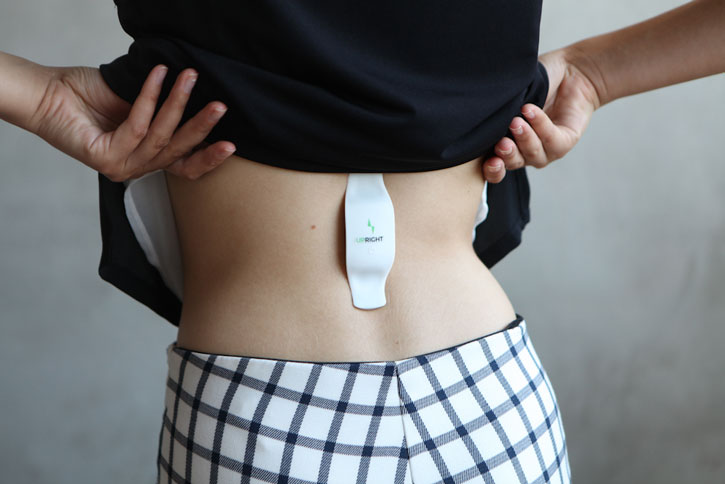 UPRIGHT Posture Trainer for iOS and Android Smartphones - White