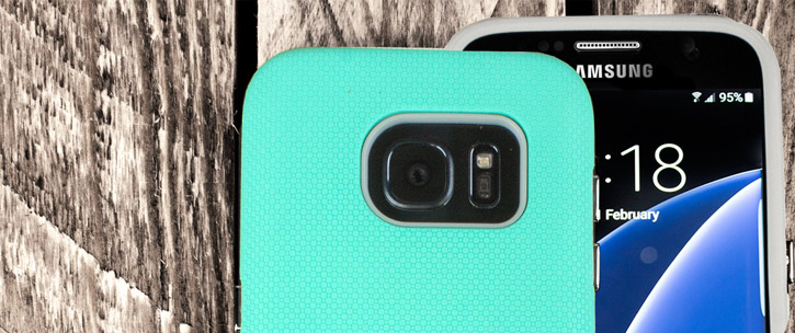 Olixar Rugged Samsung Galaxy S7 Case - Mint / Grey