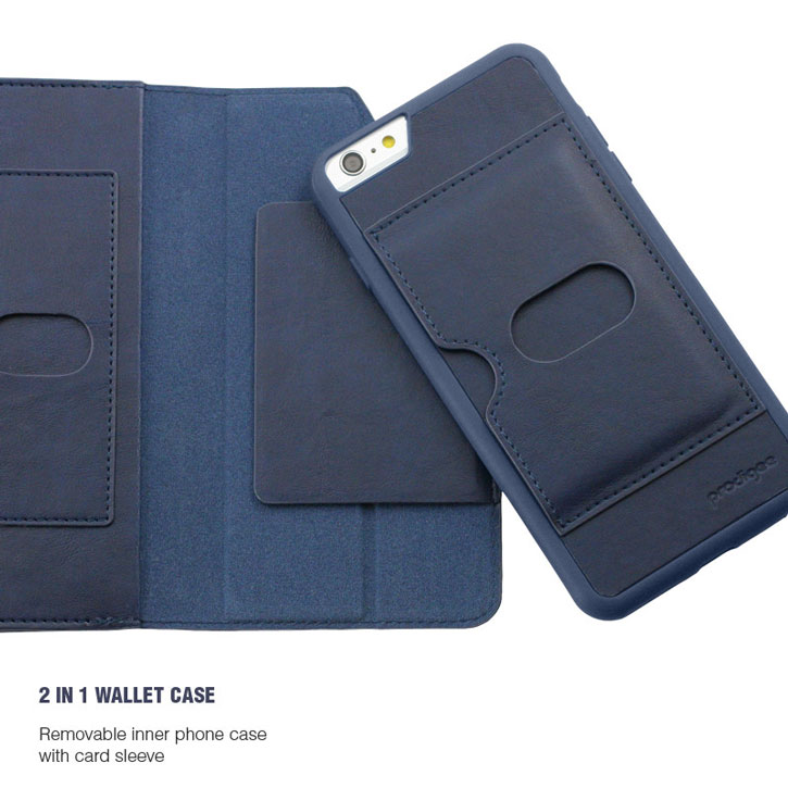 Prodigee Legacee iPhone 6S Plus / 6 Plus Eco-Leather Wallet Case - Royal Blue