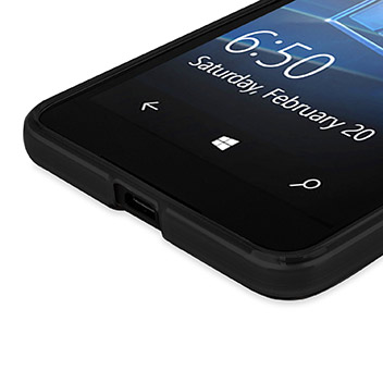 FlexiShield Microsoft Lumia 650 Gel Case - Solid Black