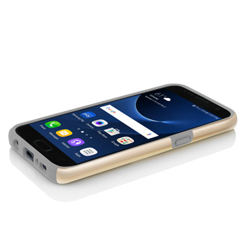 Incipio DualPro Samsung S7 Case - Champagne Gold / Grey