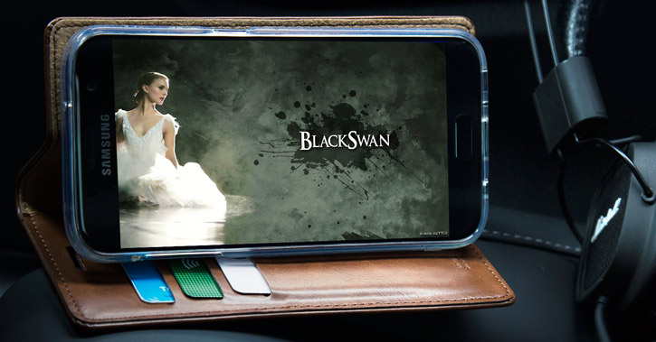 Mercury Blue Moon Samsung Galaxy S7 Wallet Case - Brown