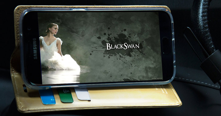 Mercury Blue Moon Samsung Galaxy S7 Wallet Case - Gold