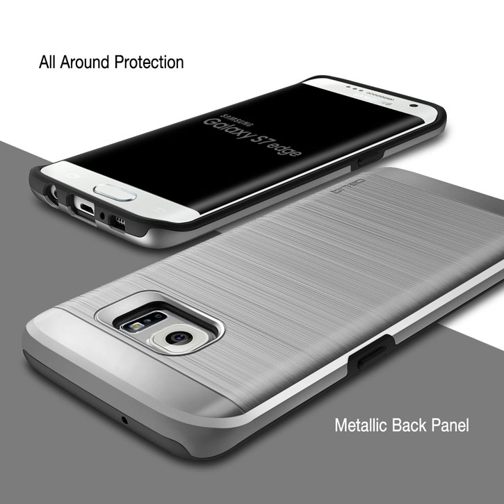 Obliq Slim Meta Samsung Galaxy S7 Edge Case - Satin Silver