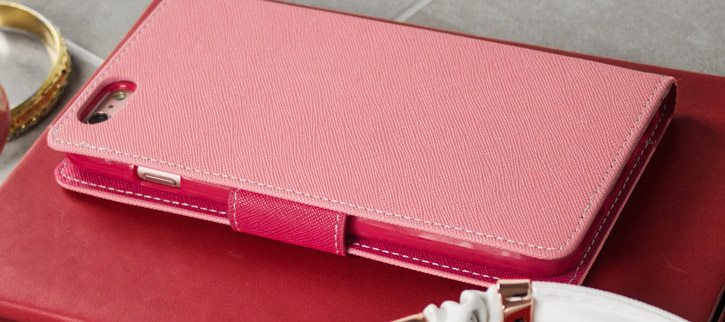 Mercury Goospery Fancy Diary iPhone 6S Plus / 6 Plus Case - Pink