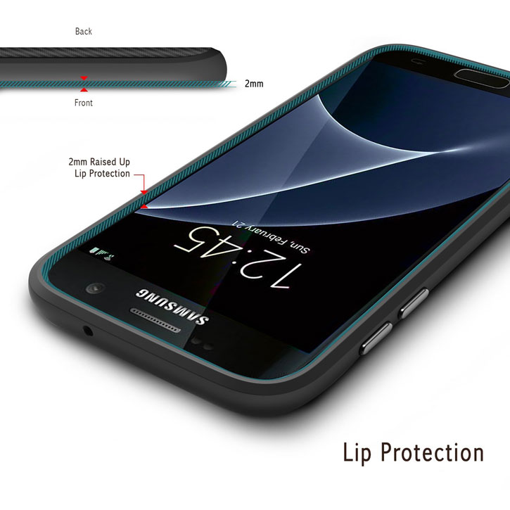 Coque Samsung Galaxy S7 Edge Obliq Flex Pro - Noire
