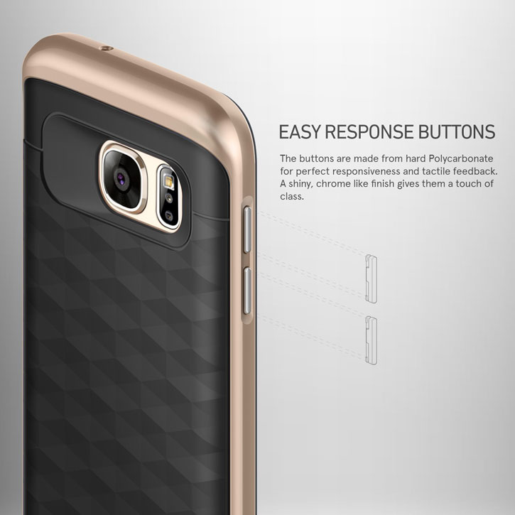 Coque Samsung Galaxy S7 Caseology Parallax Series - Or / Noire