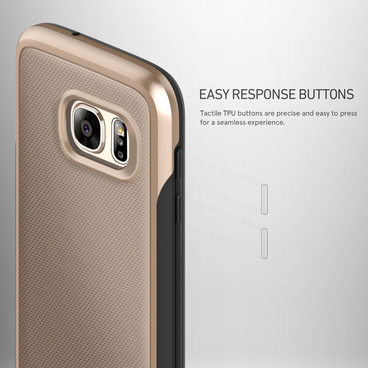 Caseology Vault Series Samsung Galaxy S7 Case - Black / Gold