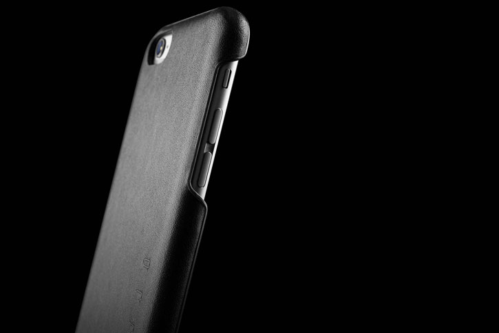 Funda de cuero iPhone 6S / 6 Mujjo - Negra